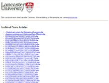 Tablet Screenshot of news.lancs.ac.uk