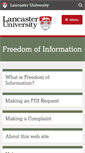 Mobile Screenshot of foi.lancs.ac.uk