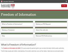 Tablet Screenshot of foi.lancs.ac.uk