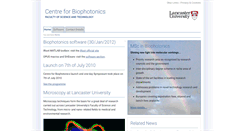 Desktop Screenshot of biophotonics.lancs.ac.uk