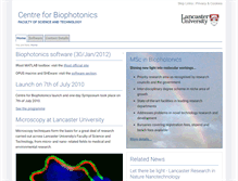 Tablet Screenshot of biophotonics.lancs.ac.uk